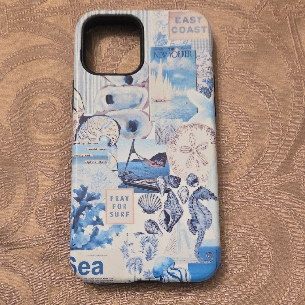 Ocean-Themed Blue Phone Case